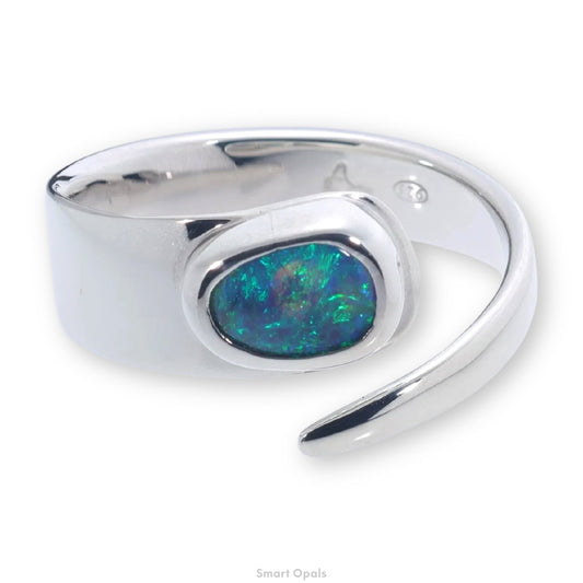 Lightning Ridge Ring 0.82 cts 33973