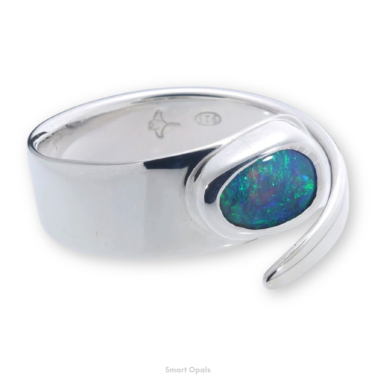 Lightning Ridge Ring 0.82 cts 33973