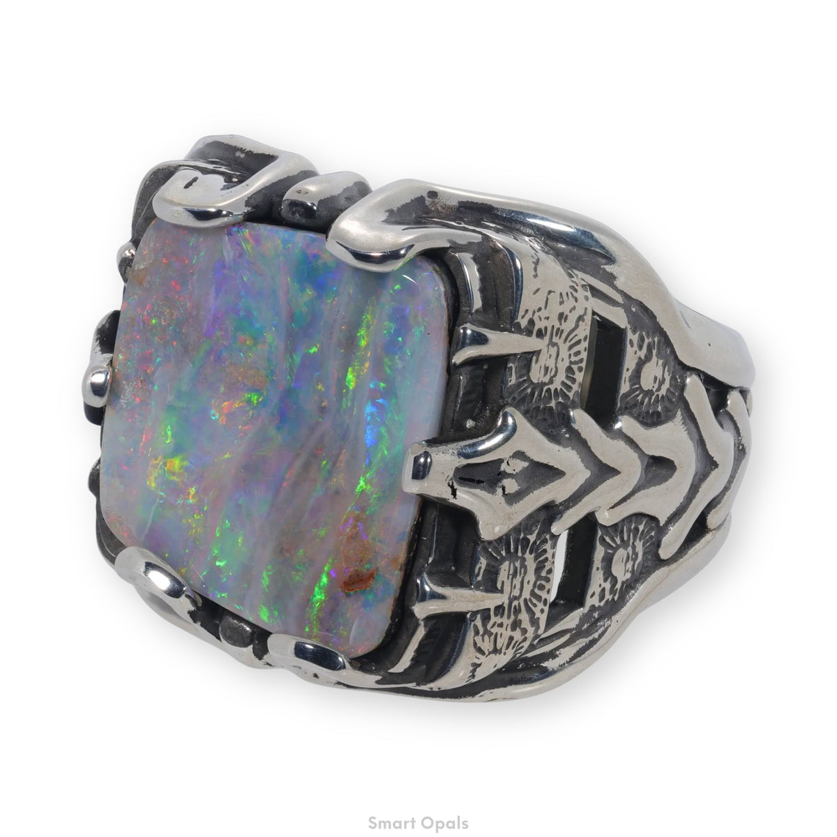 Boulder Earthfire Ring 5.82 cts 34291