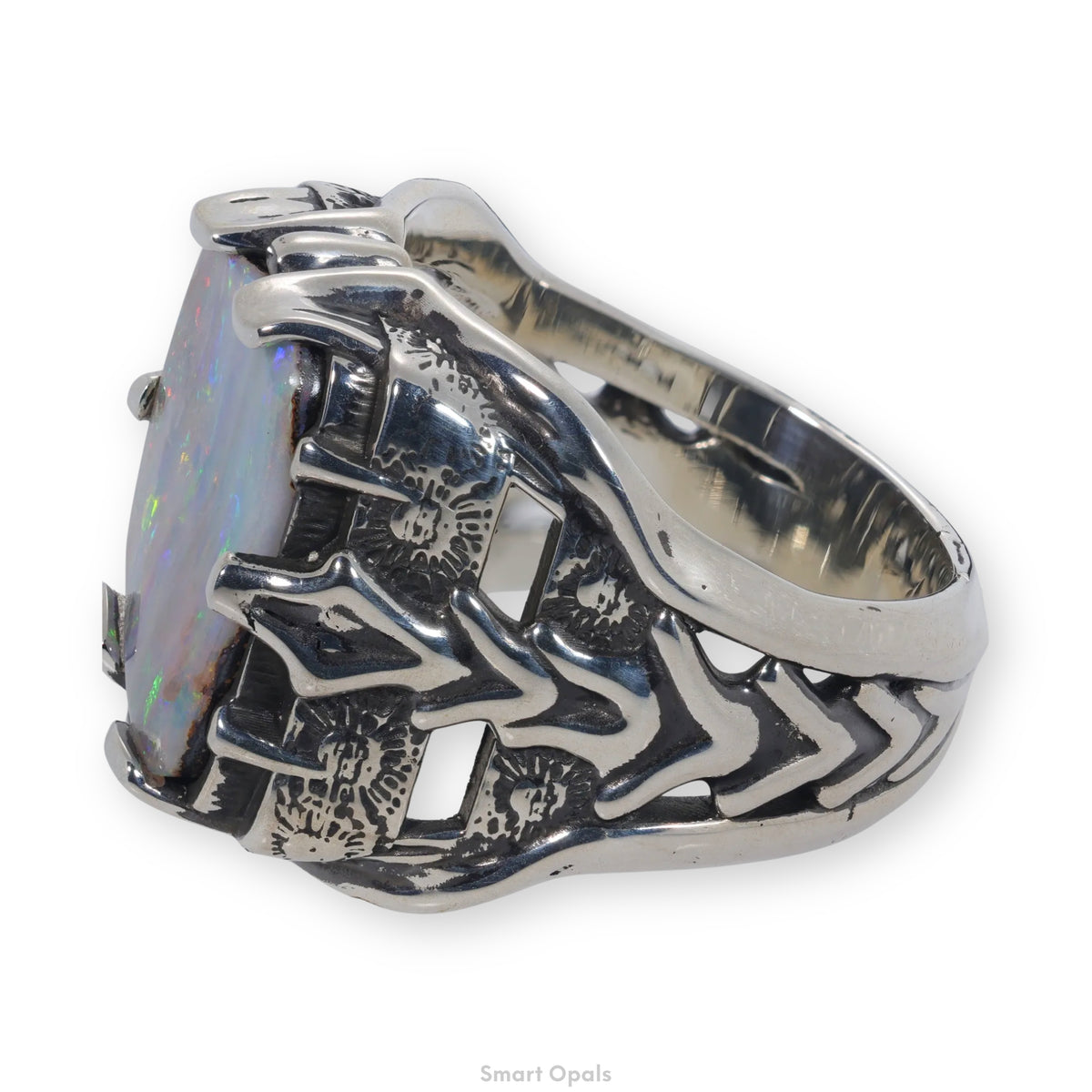Boulder Earthfire Ring 5.82 cts 34291