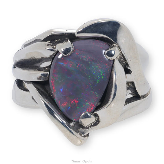 Lightning Ridge Earthfire Ring 2.75 cts 34292