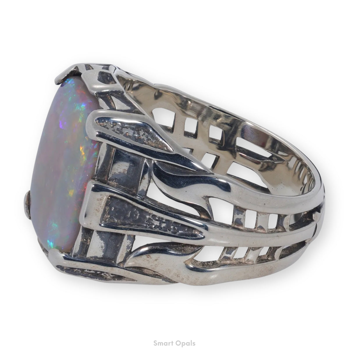 Lightning Ridge Earthfire Ring 3.88 cts 34295