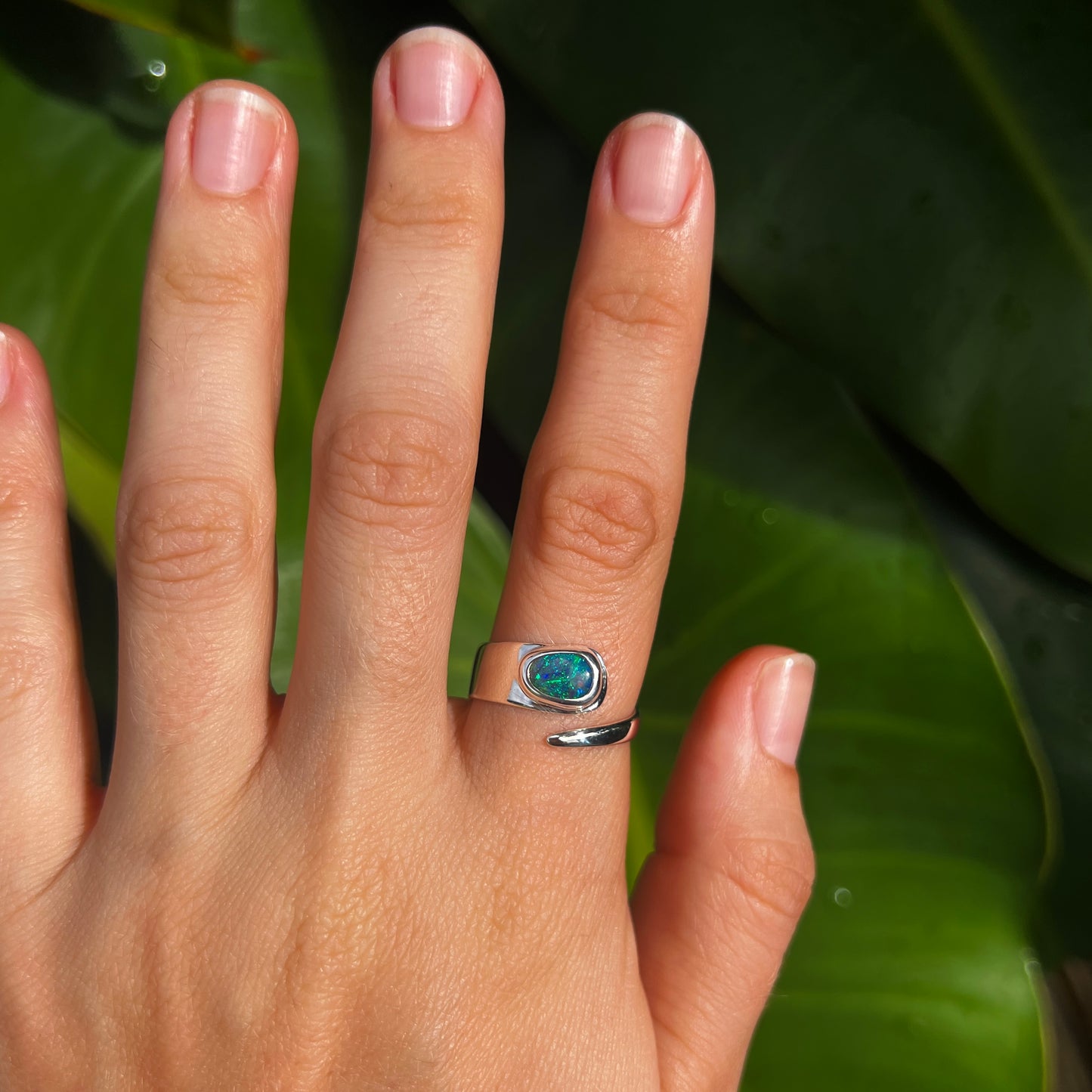 Lightning Ridge Ring 0.82 cts 33973