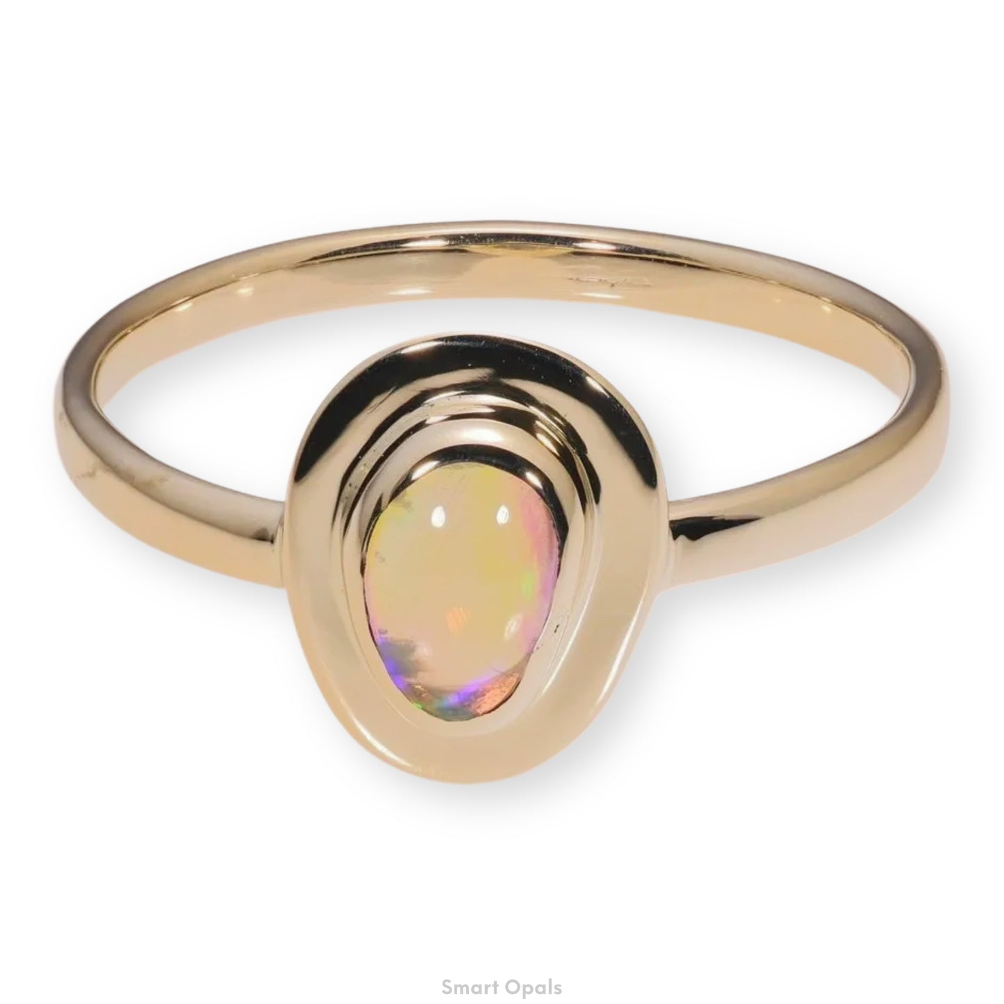 Atoll Lightning Ridge Opal 14K Gold Ring 27413