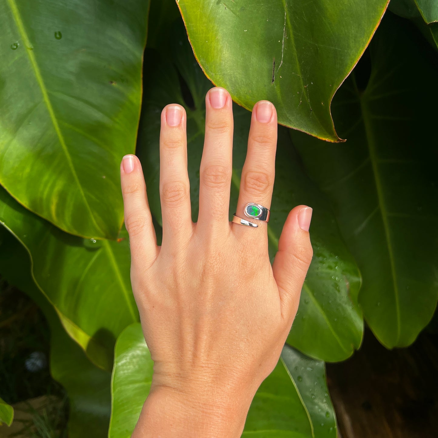 Lightning Ridge Ring 0.77 cts 32028