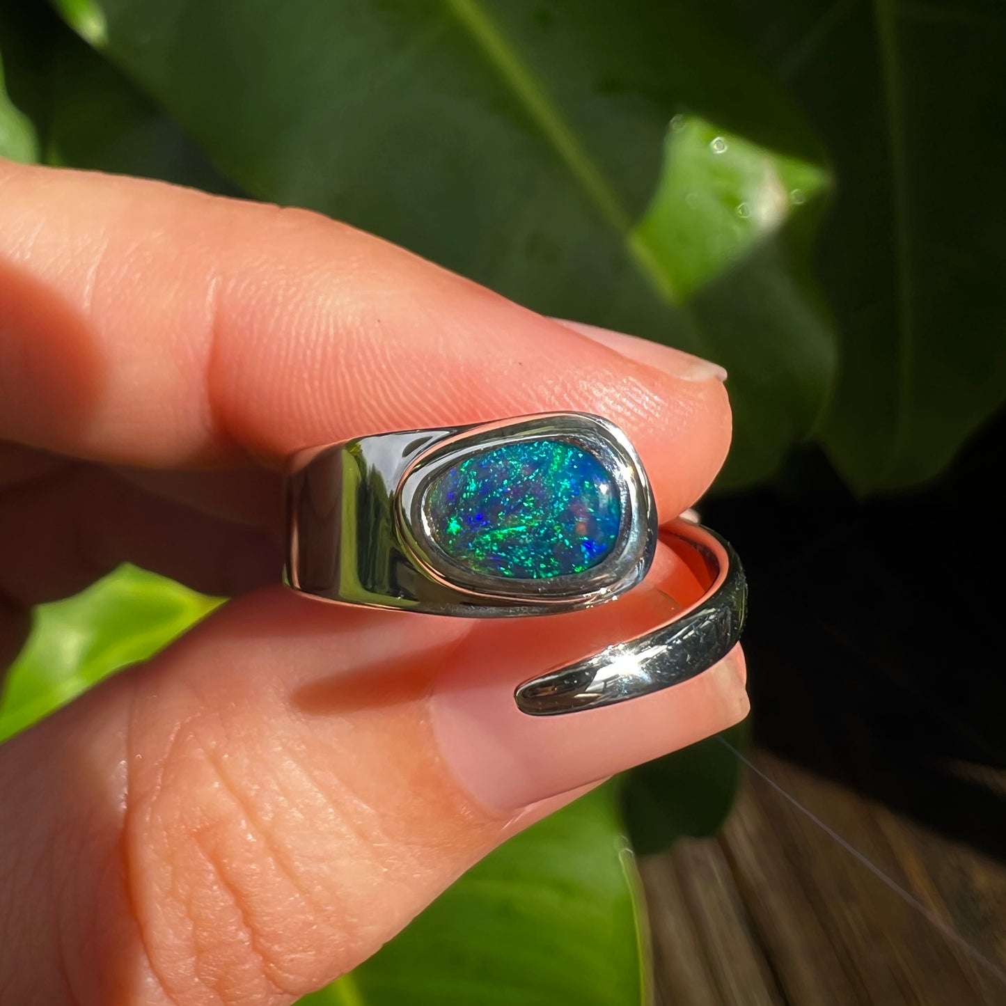 Lightning Ridge Ring 0.82 cts 33973