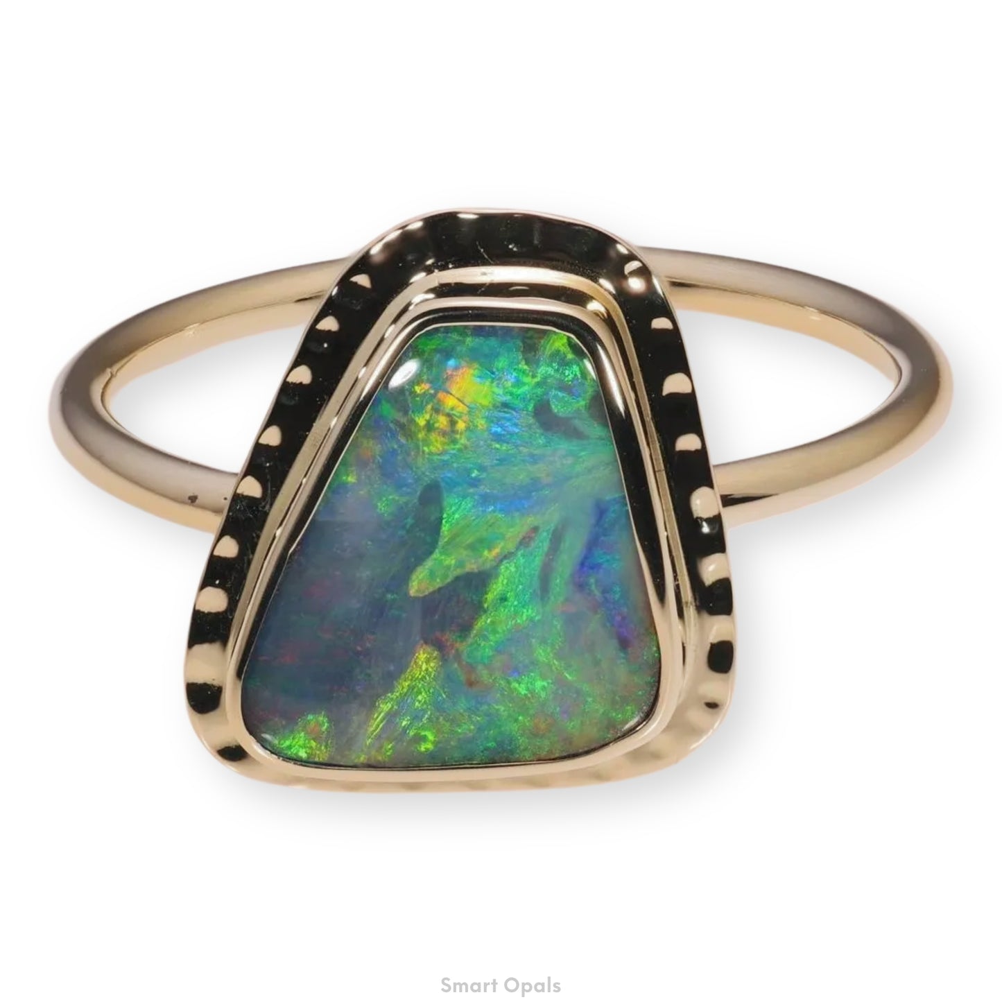 Atoll Boulder Opal 14K Gold Ring 27235