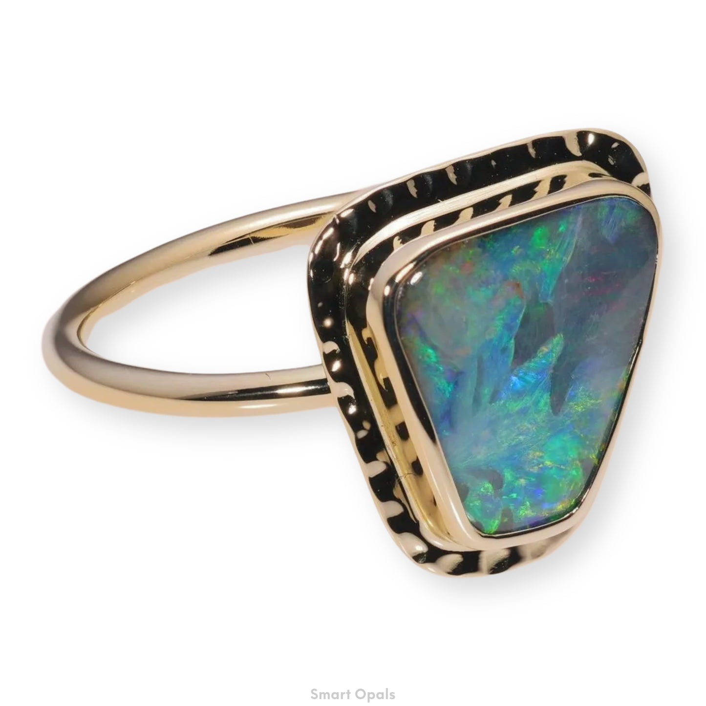 Atoll Boulder Opal 14K Gold Ring 27235