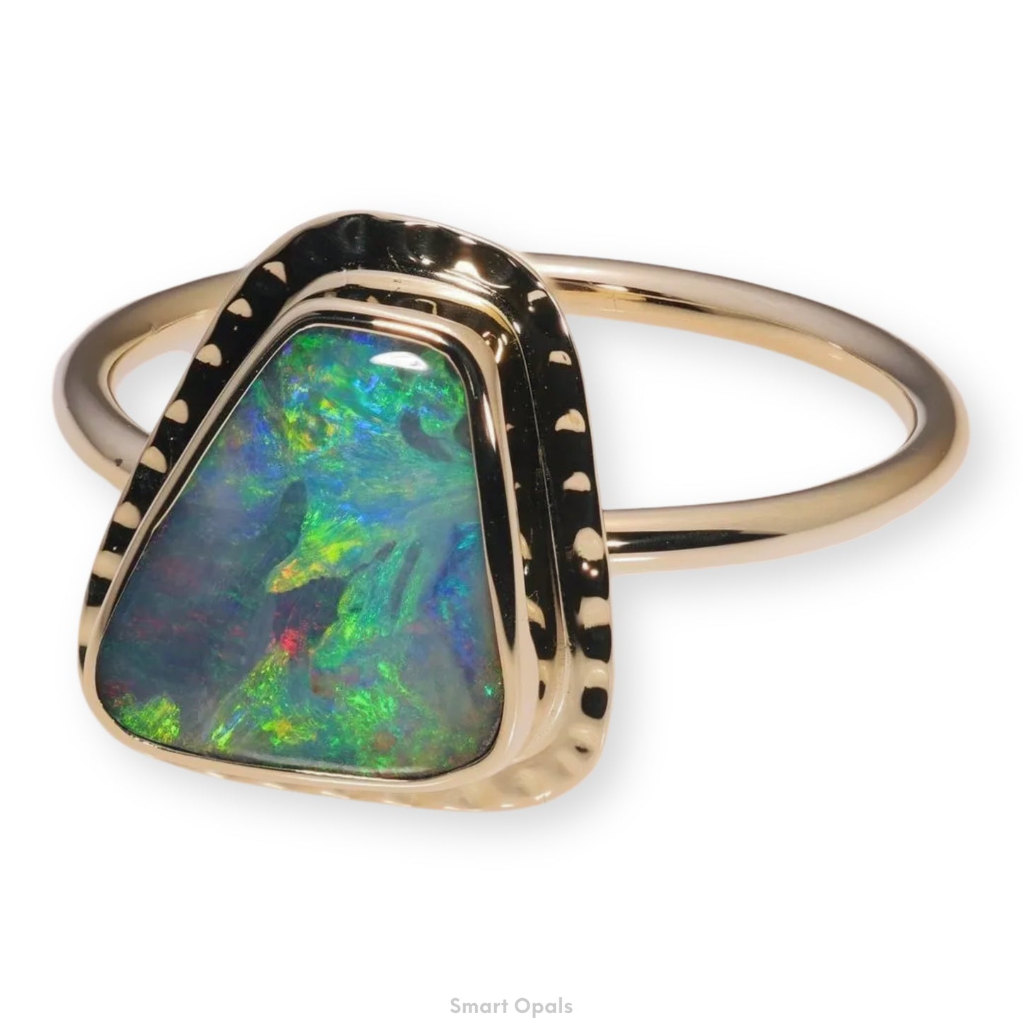 Atoll Boulder Opal 14K Gold Ring 27235