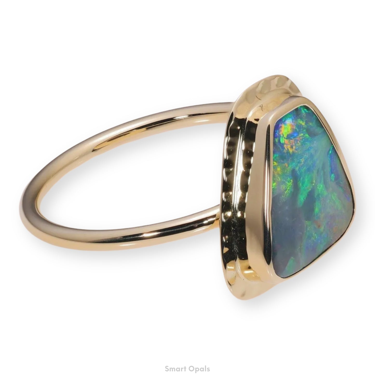 Atoll Boulder Opal 14K Gold Ring 27235