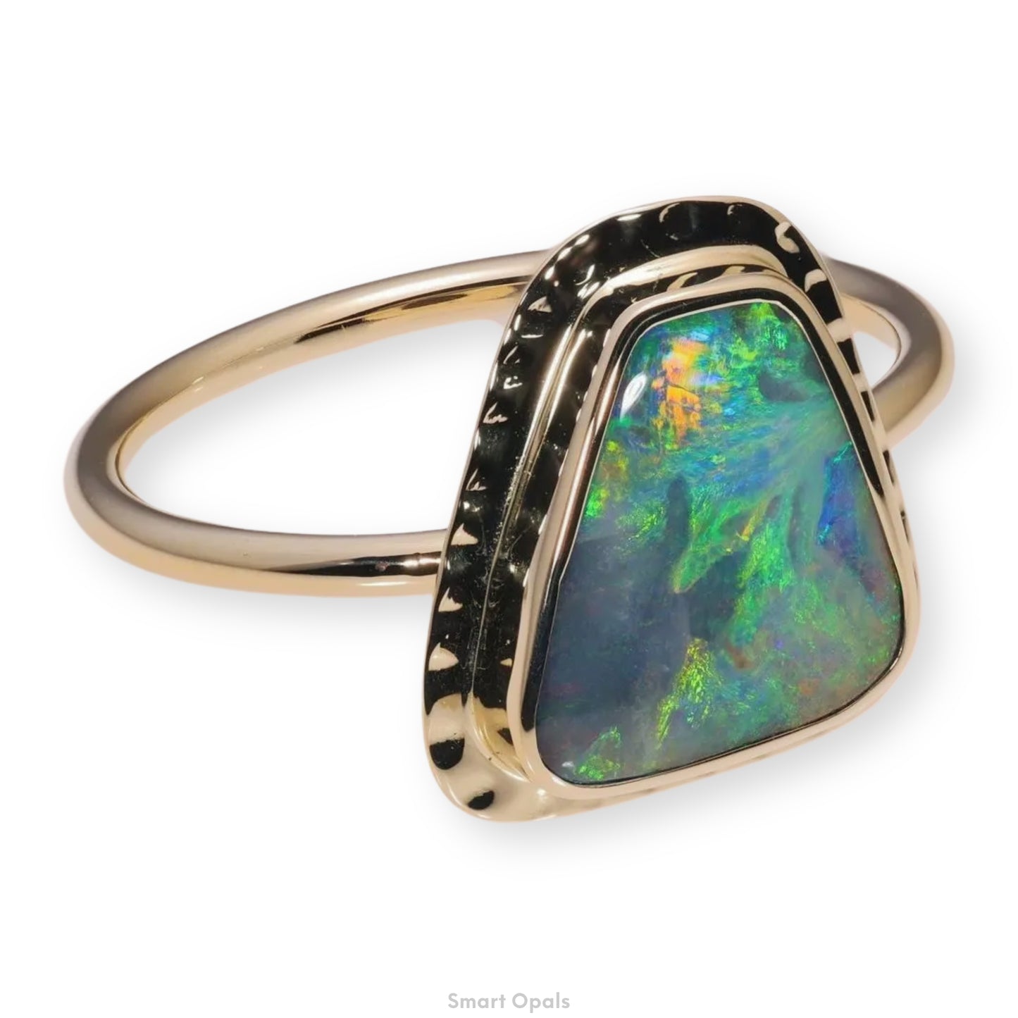 Atoll Boulder Opal 14K Gold Ring 27235