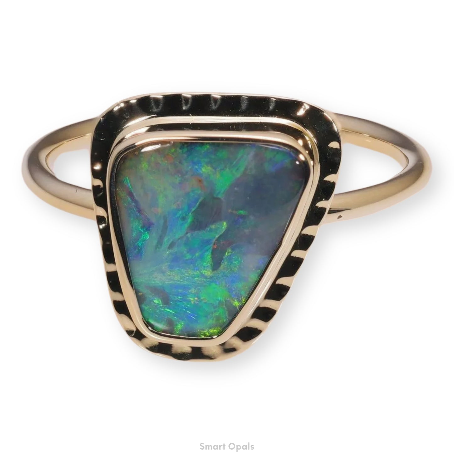 Atoll Boulder Opal 14K Gold Ring 27235