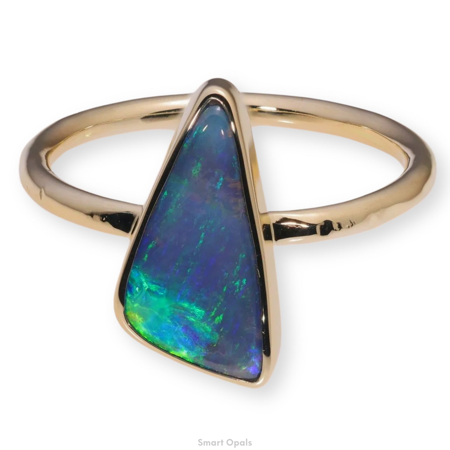 Atoll Boulder Opal 14K Gold Ring 27239