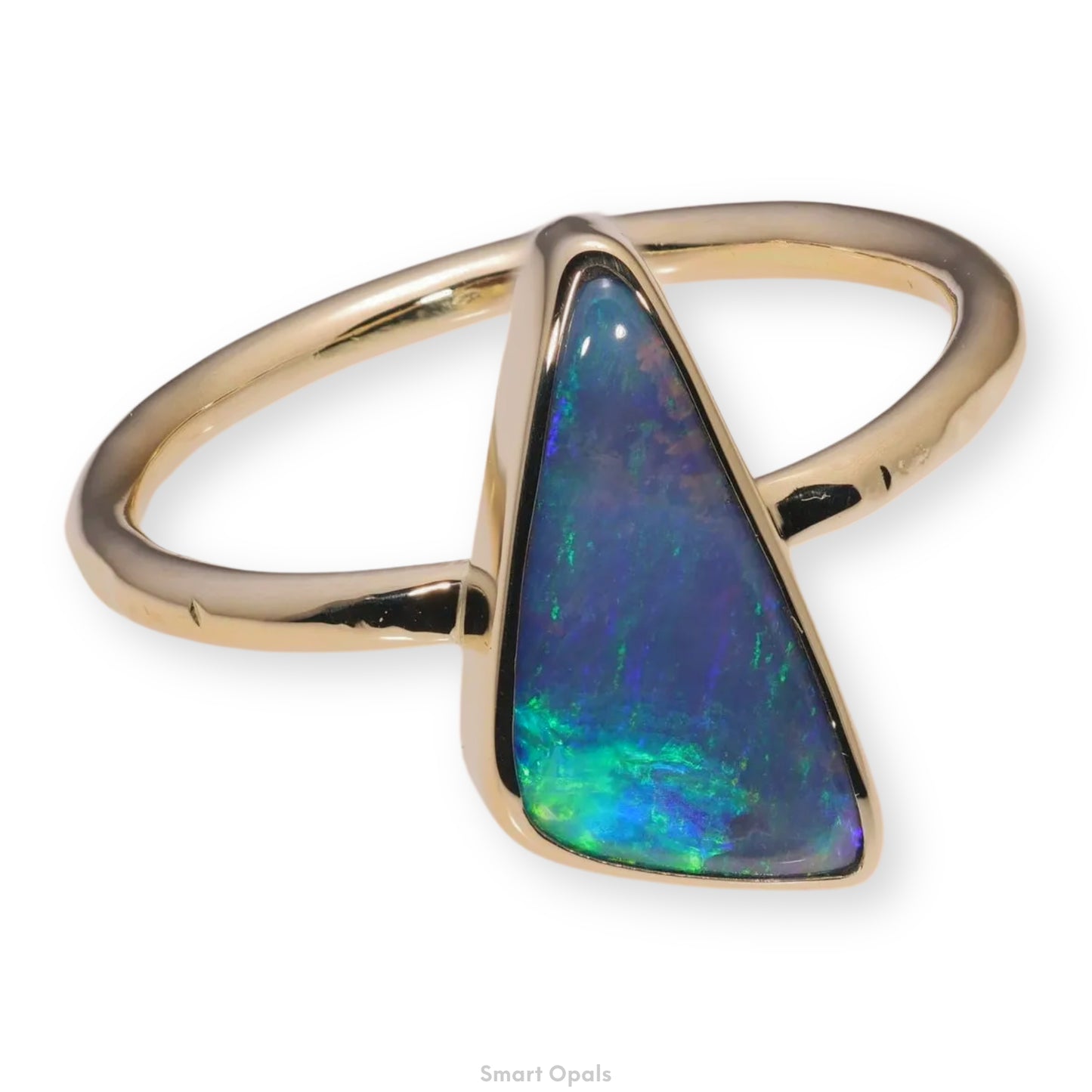 Atoll Boulder Opal 14K Gold Ring 27239