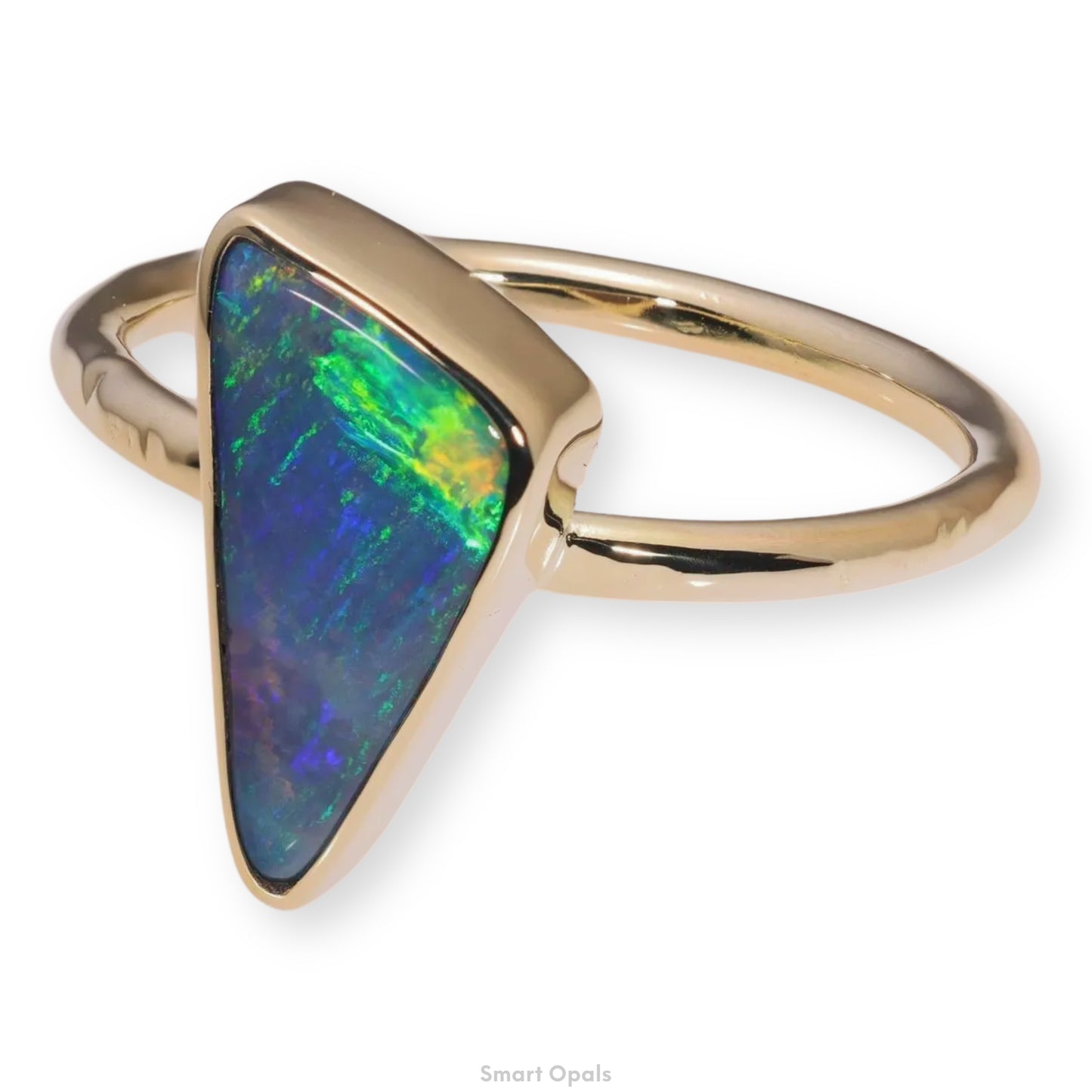 Atoll Boulder Opal 14K Gold Ring 27239