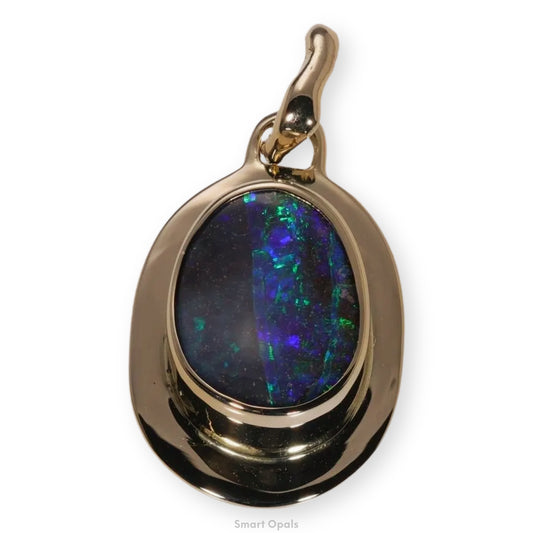 Atoll Boulder Opal 14K Gold Pendant 25867