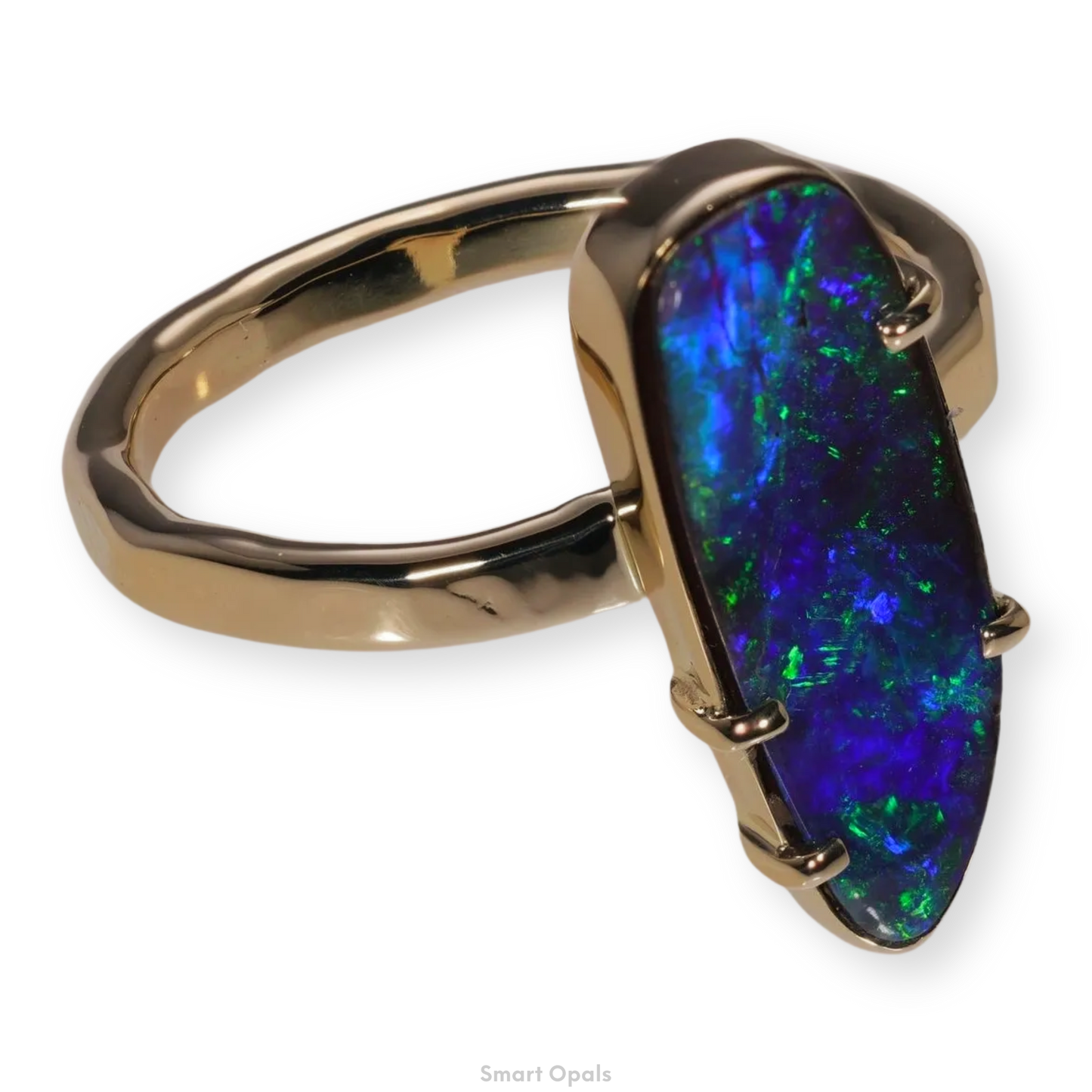 Atoll Boulder Opal 14K Gold Ring 25549