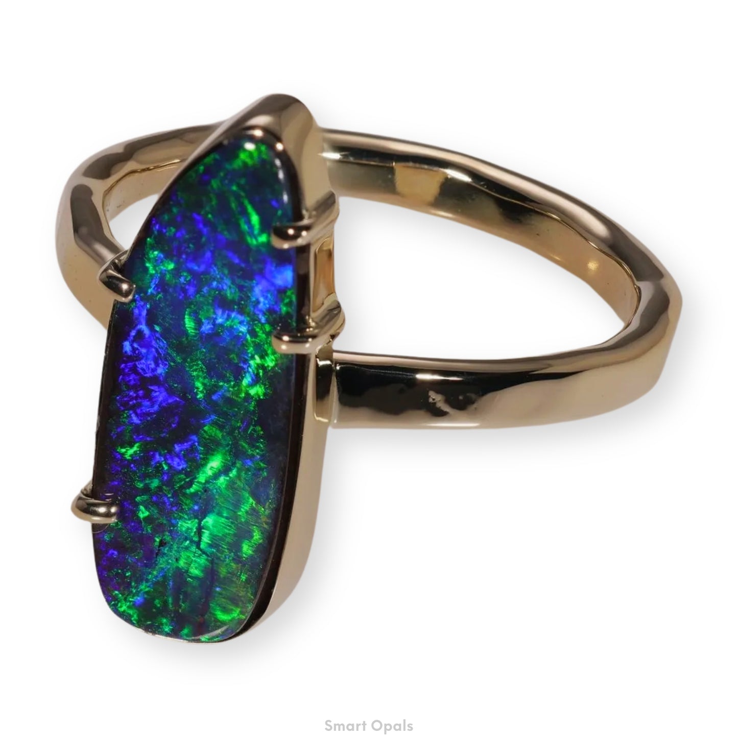 Atoll Boulder Opal 14K Gold Ring 25549