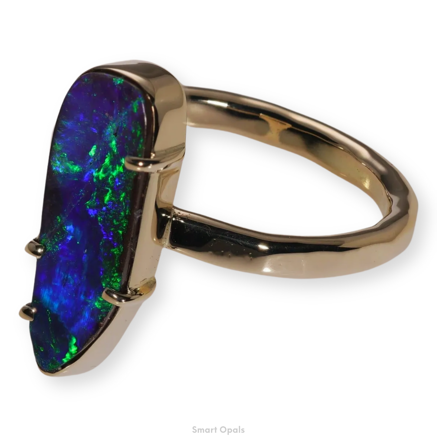 Atoll Boulder Opal 14K Gold Ring 25549